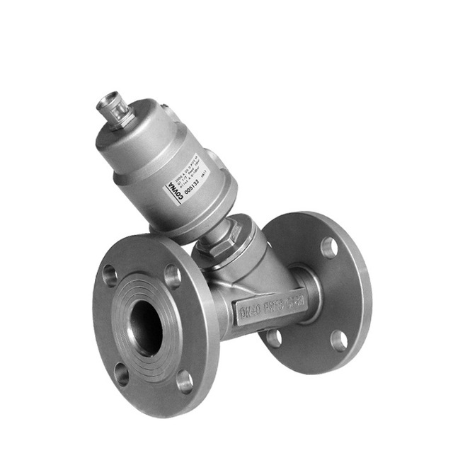 Stainless Steel Pneumatic Flange Angle Seat Valve High Temperature Resistant Corrosion Steam Y Type Cut Off Valve